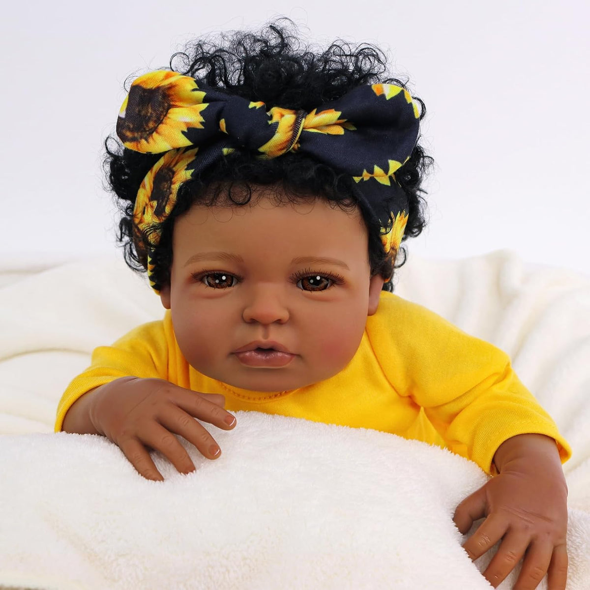 20 Inch Black Soft Vinyl Reborn Baby Doll C841508
