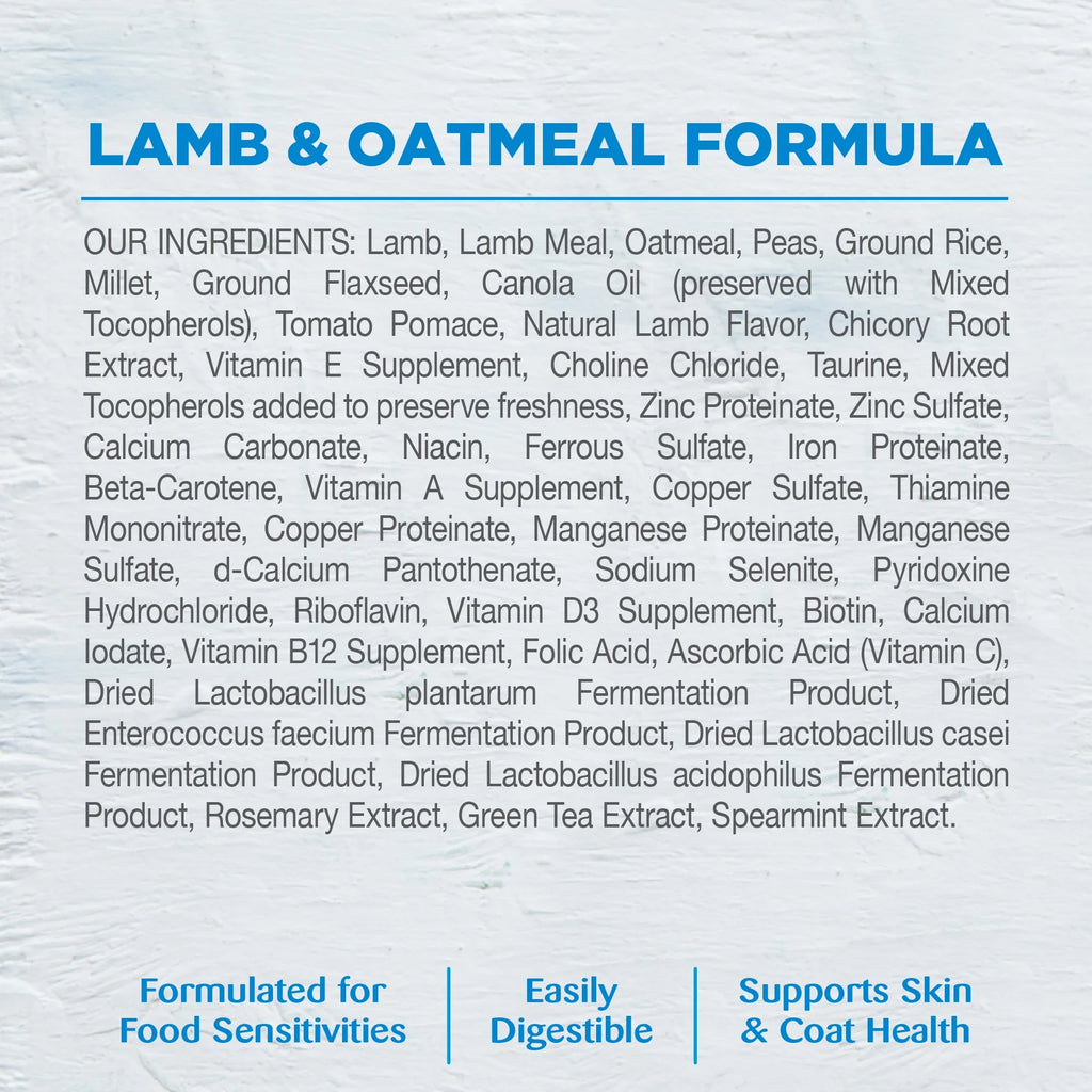 26-Pound Bag Lamb and Oatmeal Dry Dog Food W998