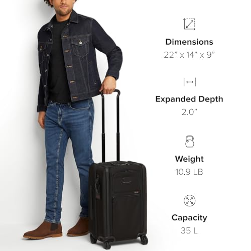 Black Expandable 4 Wheeled Carry-On Suitcase Q785799