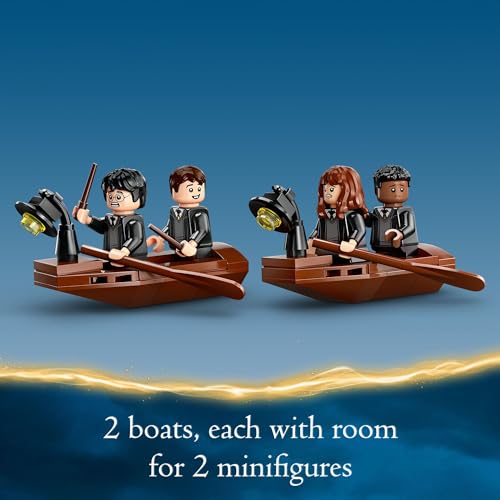 Hogwarts Castle Boathouse with 2 Buildable Boats and 5 Minifigures U9409
