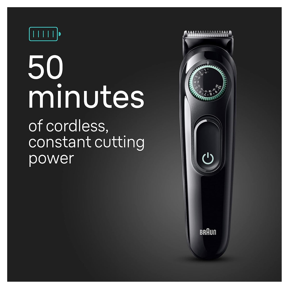 5-in-1 Trimmer for Men with Beard Trimmer, Ear & Nose Trimmer, Hair Clippers, Black D699