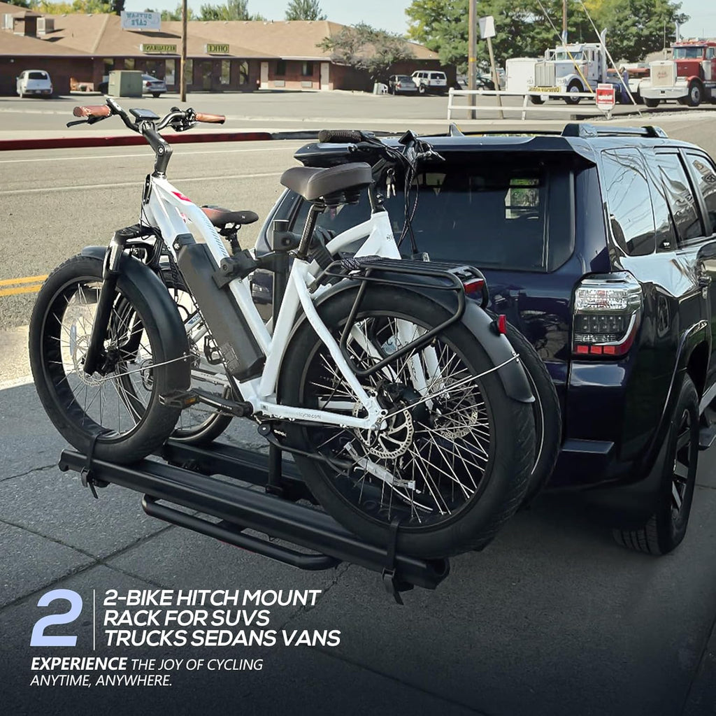 2" Hitch Bike Rack with Ramp for Fat Tire N169