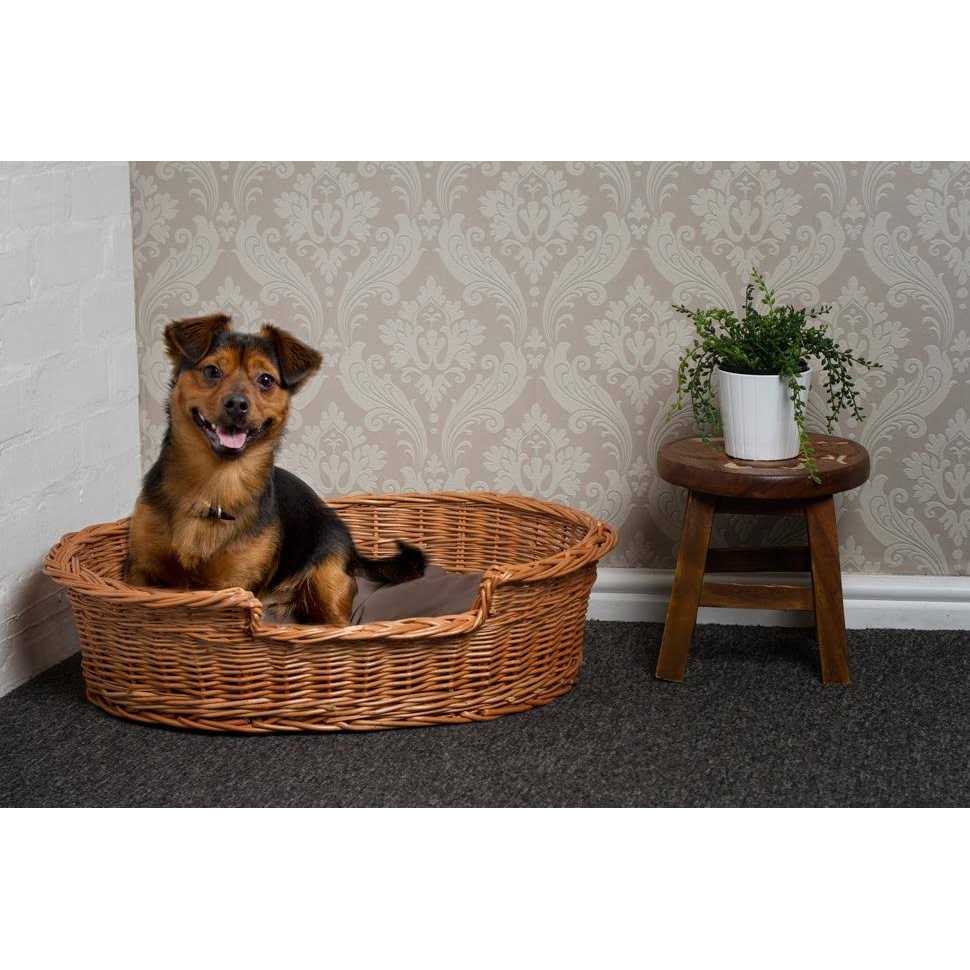 Wicker Dog Bed Basket S42790