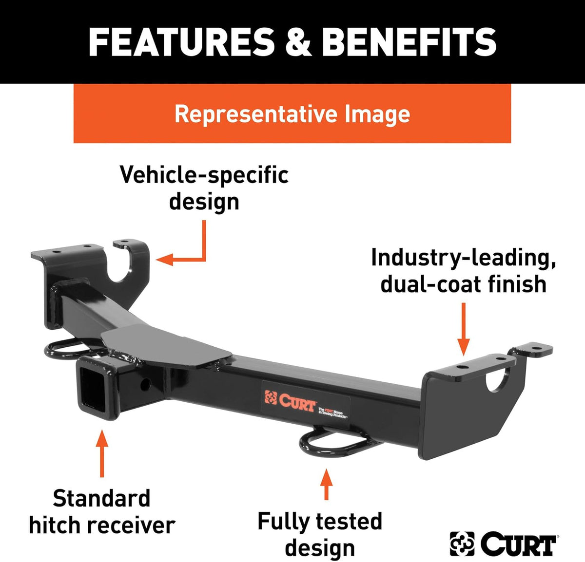 2-Inch Front Receiver Hitch R12381