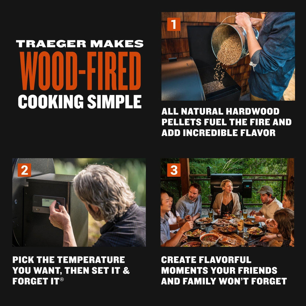 Black Wood Pellet Grill and Smoker K400711