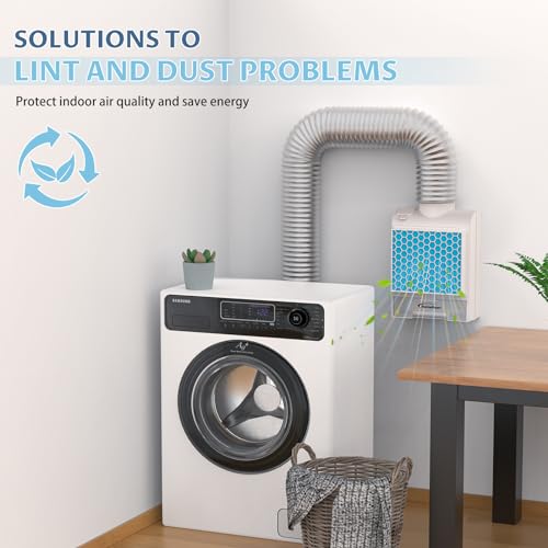 3-in-1 Indoor Dryer Vent Kit with Stainless Steel Screen Filter and 6 Extra Polyester Filters Z208455