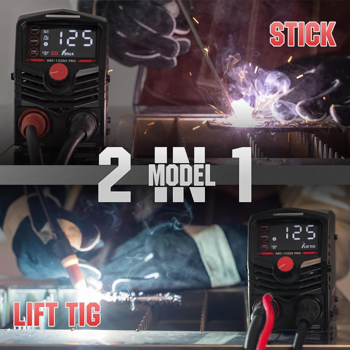 Large LED Display 125Amp Stick Welder U11023