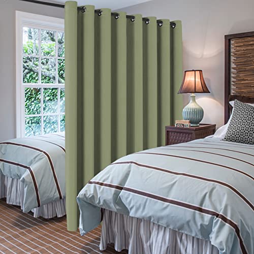 Blackout Curtain 96 inch Length Solid Grommet Top One Panel Green Bay 52" W x 96" L S7489