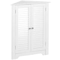 White 3-Shelf Corner Cabinet Q9311