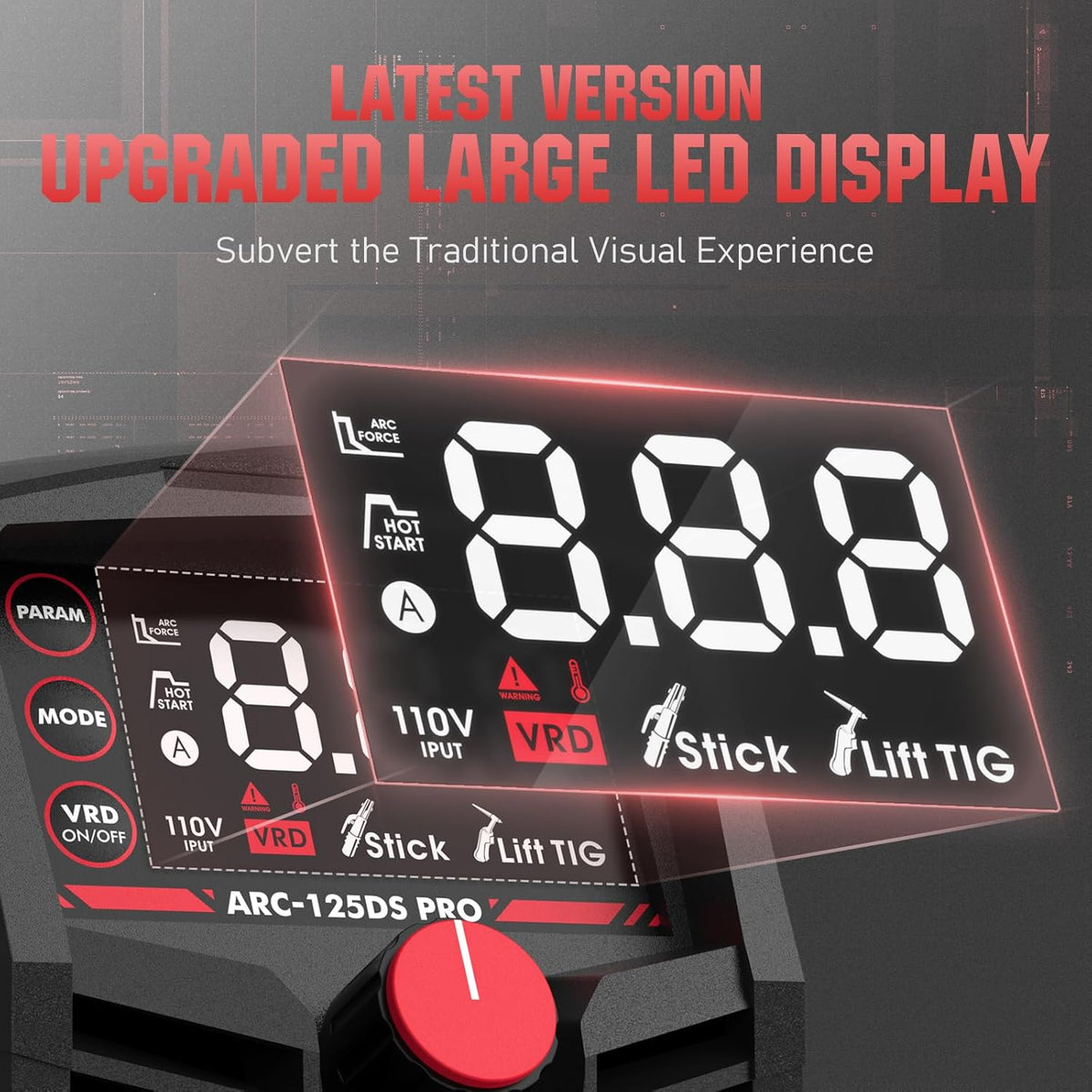 Large LED Display 125Amp Stick Welder U11023