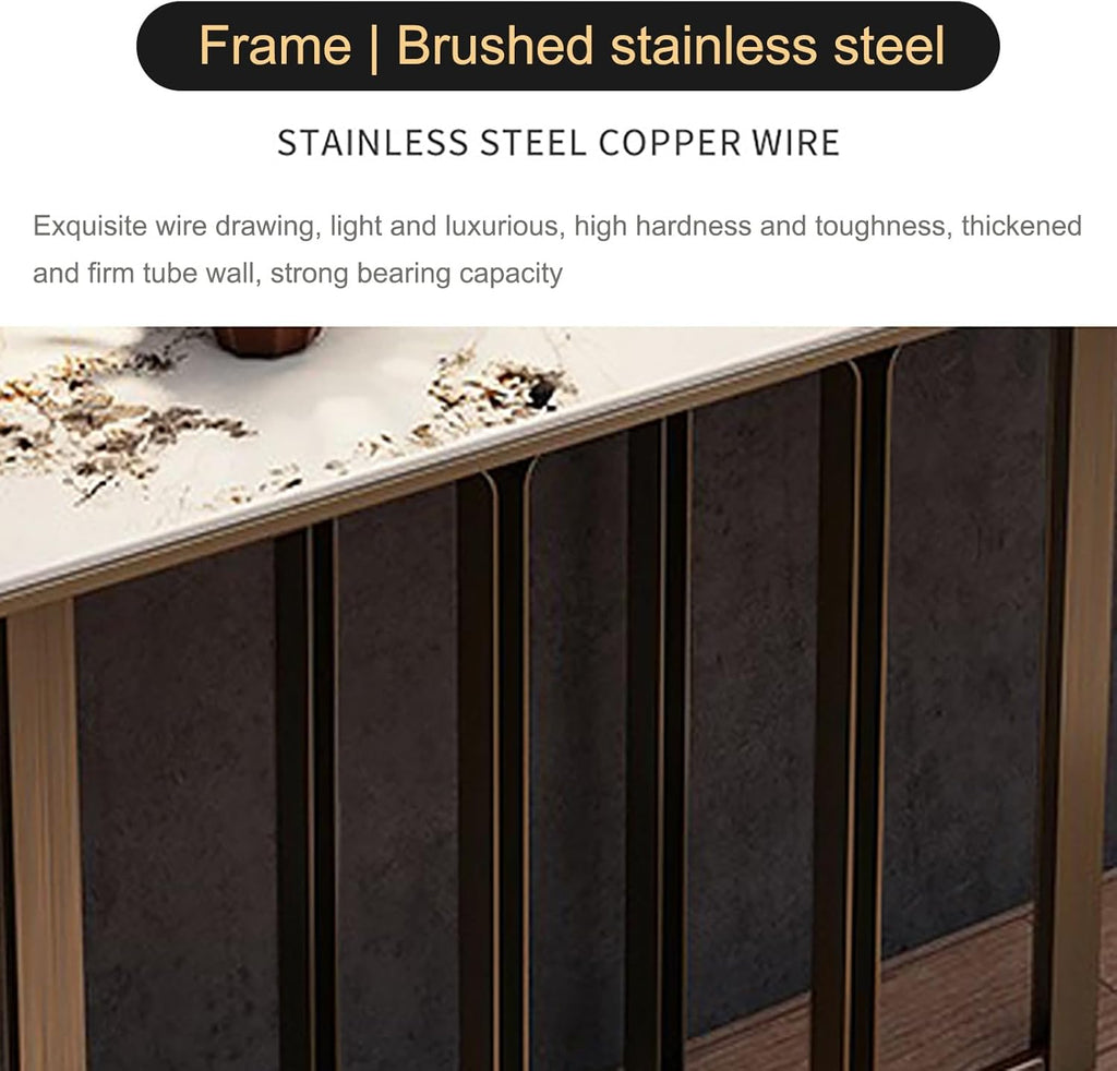 Narrow Entryway Table with Geometric Metal Base J266848