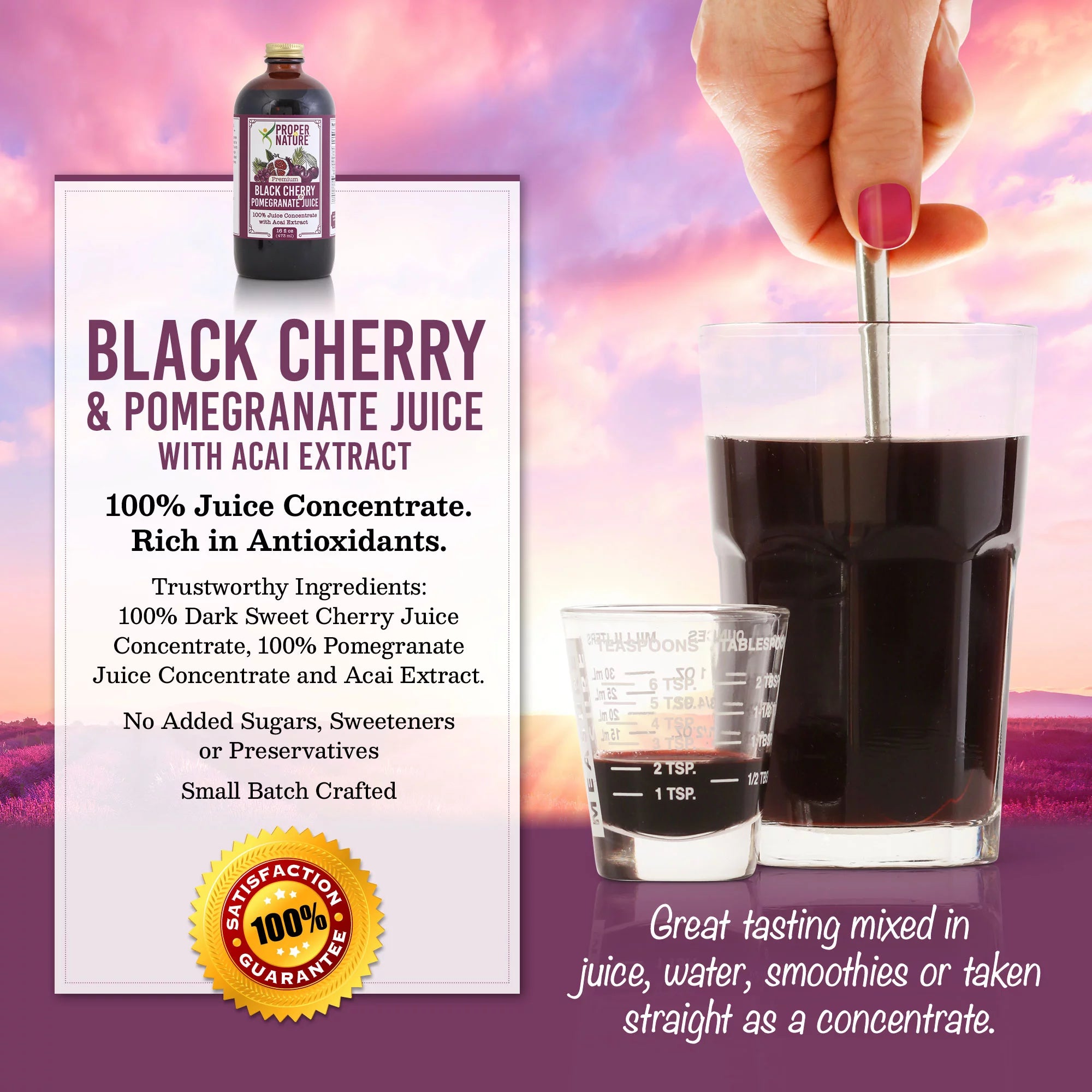 Black Cherry & Pomegranate Juice 100% Concentrate X927