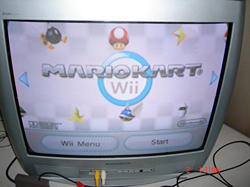 White Wii Console with Mario Kart Wii Bundle P4616