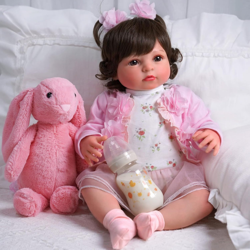 20 Inch Realistic Soft Vinyl and Cloth Body Poseable Reborn Baby Doll X905