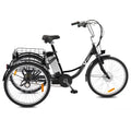 250W 26" 3 Wheel Electric Tricycle Black Y5162
