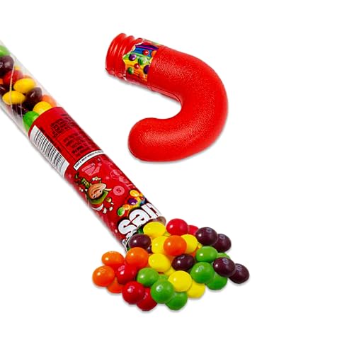 3 Pack Candy Cane Tube Filled With Candy K380606