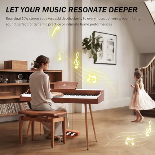 88-Key Weighted Action Digital Piano with Triple Pedal J74071