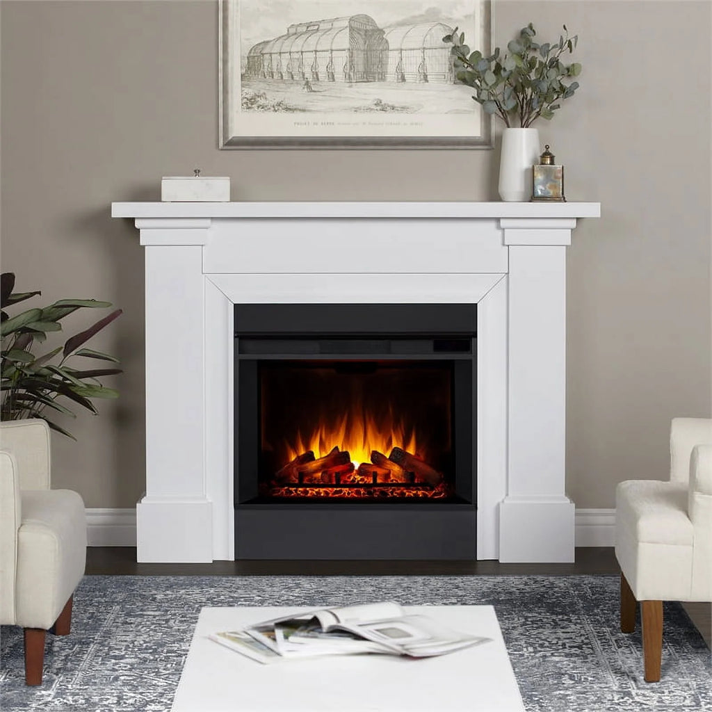 White Electric Fireplace P111