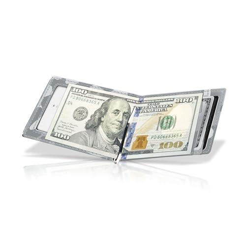 Minimalist Leather Wallet Bifold 12 Card Holder (Blue) A639832
