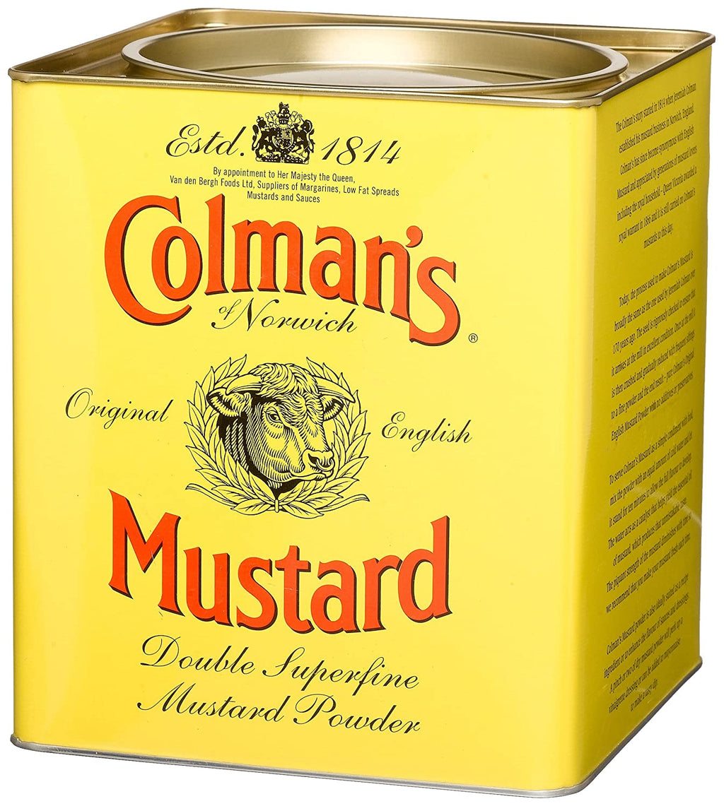 Double Superfine Mustard Powder, 4 Pound 6 Ounce Tin V385