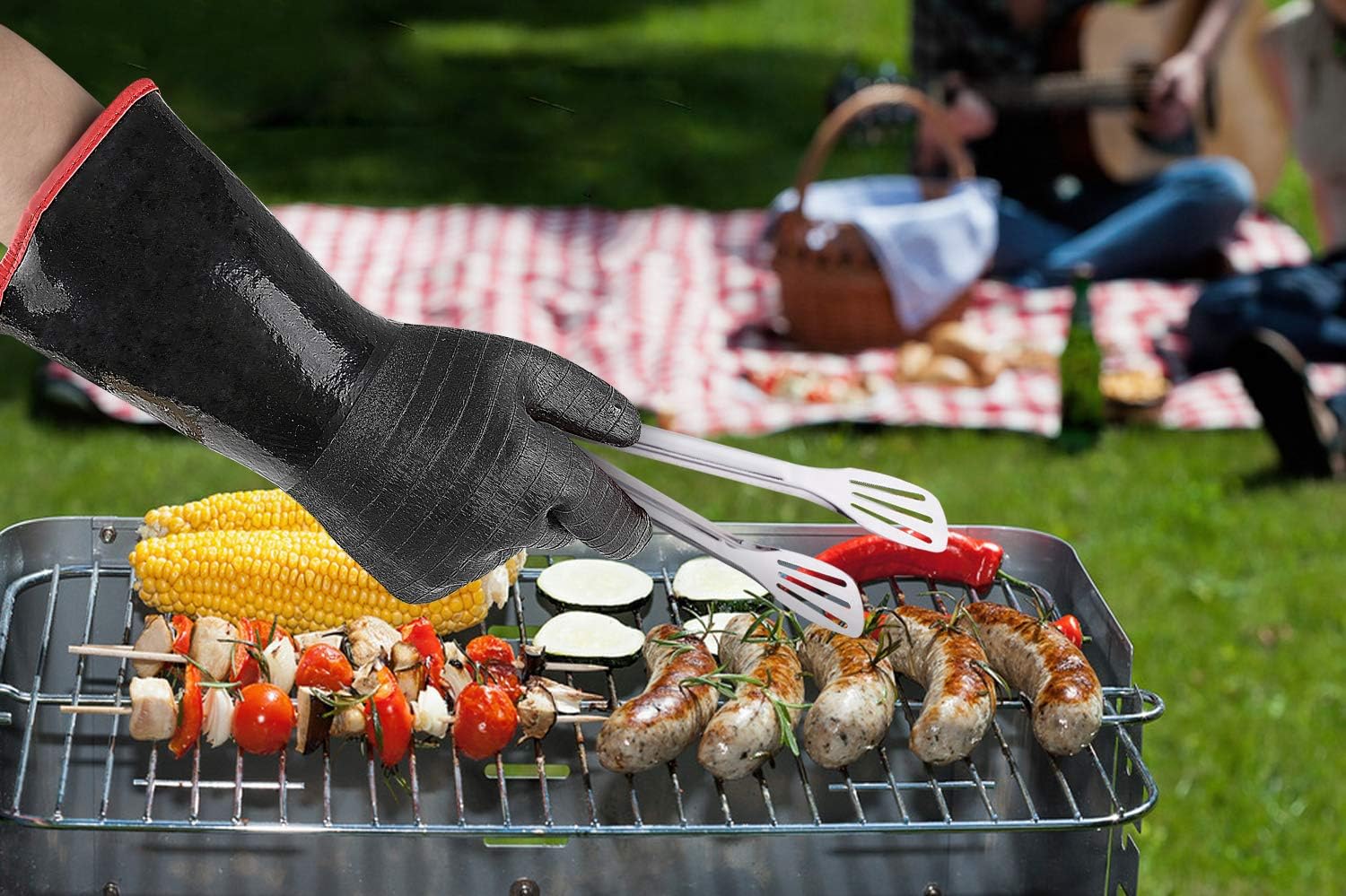 Extreme Heat Resistant Waterproof Long Sleeve Neoprene Coating Gloves 14-Inch U375