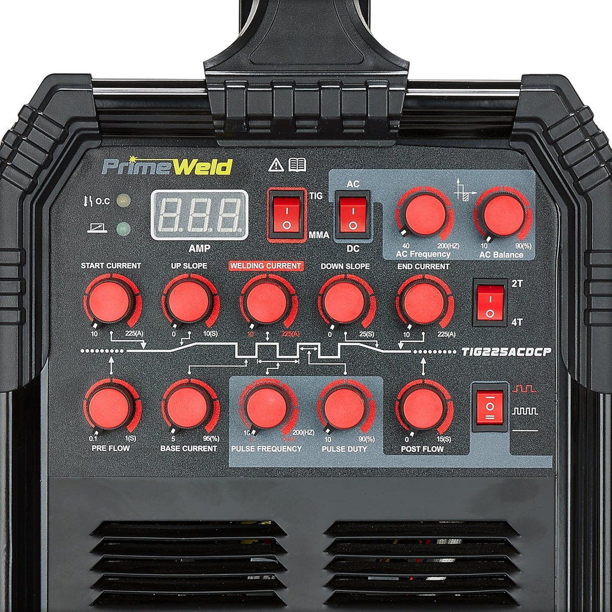 225 Amp AC DC Tig/Stick Welder with Pulse Torch O651