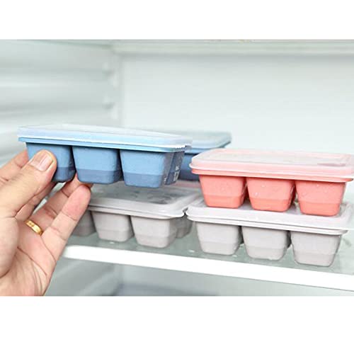 3 Pack Mini Ice Cube Trays with Lid Silicone P1887