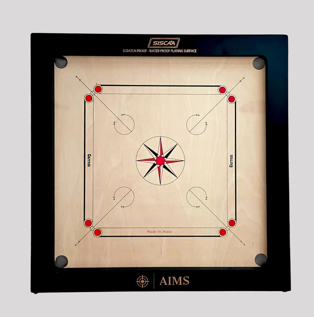 Full Size Carrom Board with Striker and Coins X3006