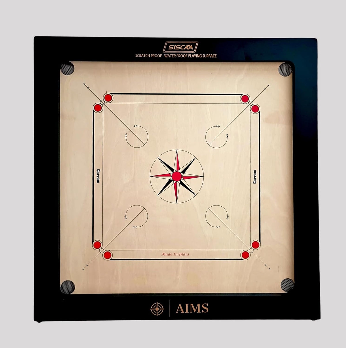 Full Size Carrom Board with Striker and Coins X3006