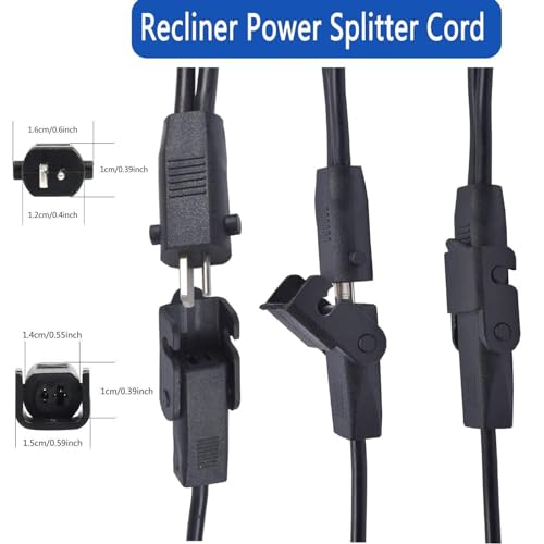 2-Pin Power Adapter with Extension Cord for Recliner Chair C32331