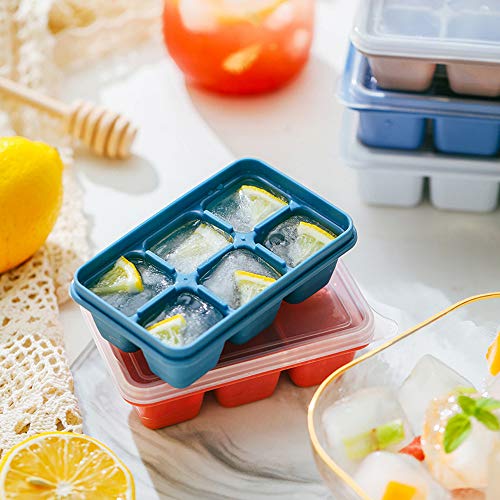 3 Pack Mini Ice Cube Trays with Lid Silicone P1887