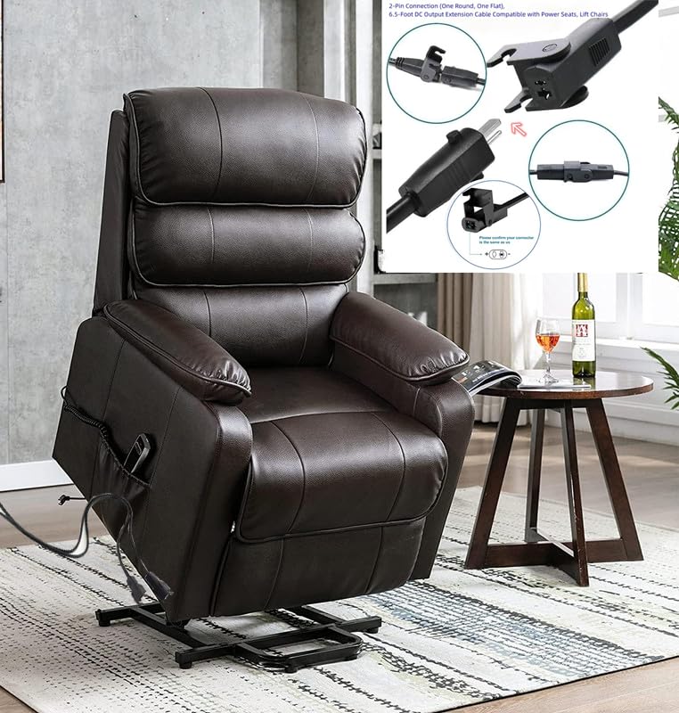 2-Pin Power Adapter with Extension Cord for Recliner Chair C32331