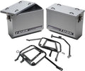 Large Silver Aluminum Panniers with Pannier Racks H546525