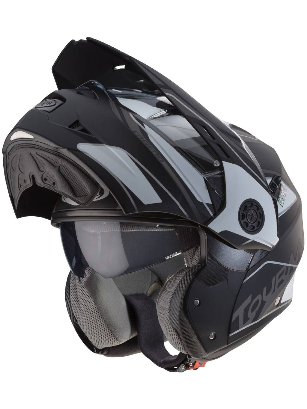 Black Tourmax Motorcycle Helmet F780860