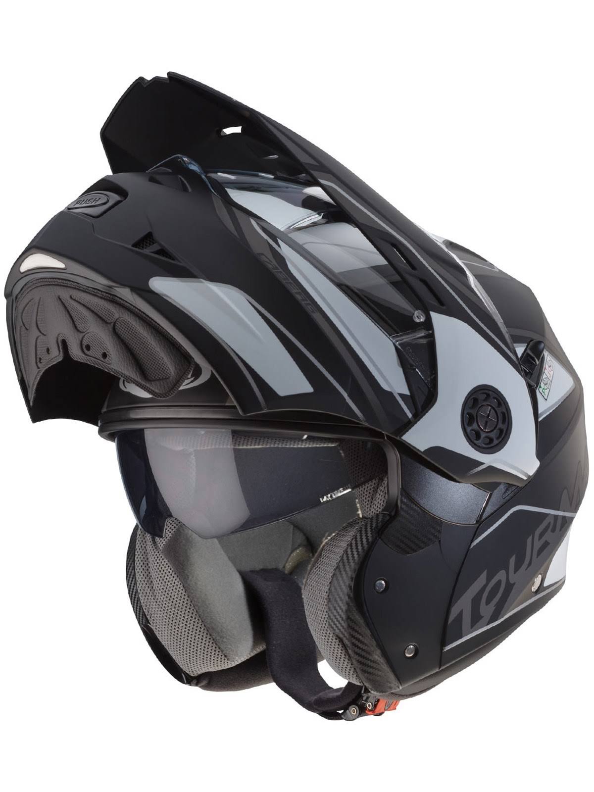 Black Tourmax Motorcycle Helmet F780860