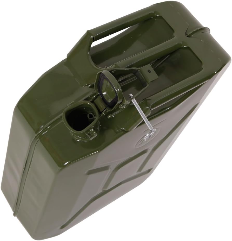 20L 5 Gallon Cold-Rolled Plate Gas Can with Flexible Spout C9875