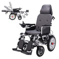 Grey Electric Wheelchair with Flip-Back Armrest & Swing-Away Leg Rests I52644
