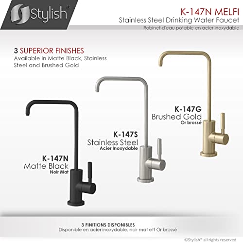 Matte Black Kitchen Sink Drinking Water Faucet A356