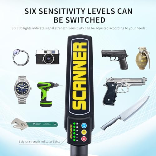 Rechargeable Handheld Metal Detector Wand Q45104