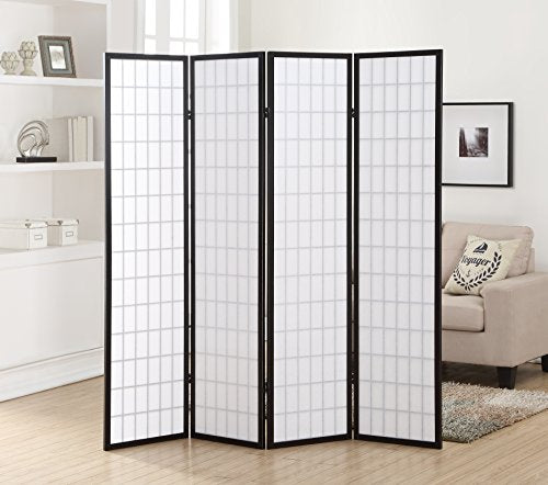 Natural 4 Panel Room Divider C515