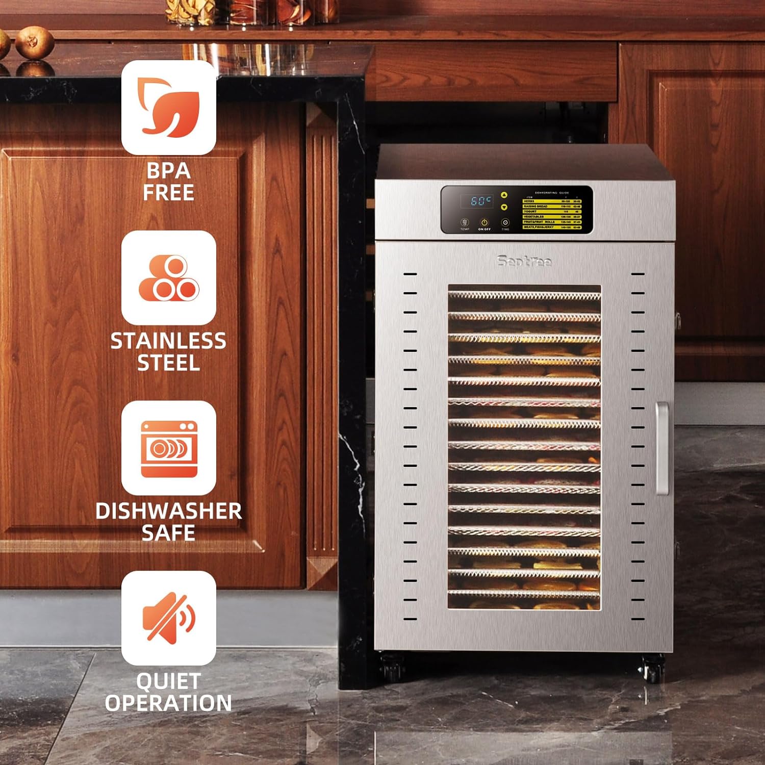 18 Trays Stainless Steel Commercial Food Dehydrator I10678