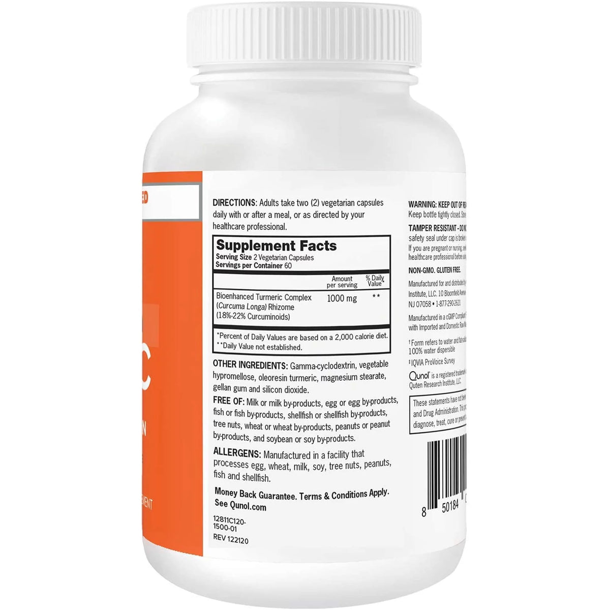 Turmeric Veggie Caps, 120 ct. Q726181