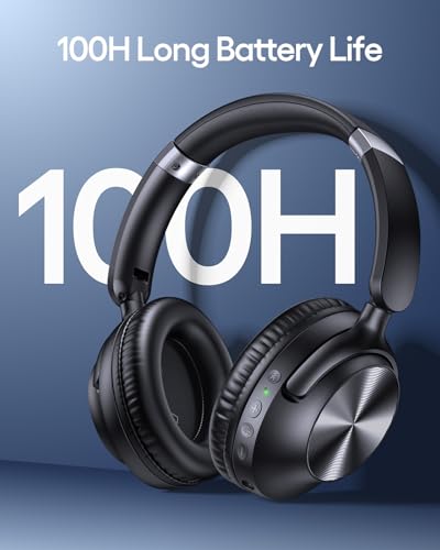 Active Noise Cancelling Wireless Over Ear Bluetooth Headphones Black K376823