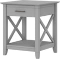 Cape Cod Gray End Table with Storage E8218