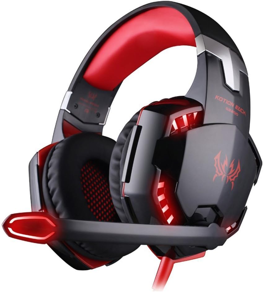 Comfortable 3.5mm Stereo Over-Ear Headphone Headband with LED Lighting E67221