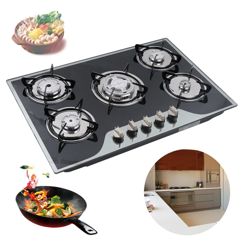 30"x20" 5 Burners Built-in Gas Cooktop Y70161