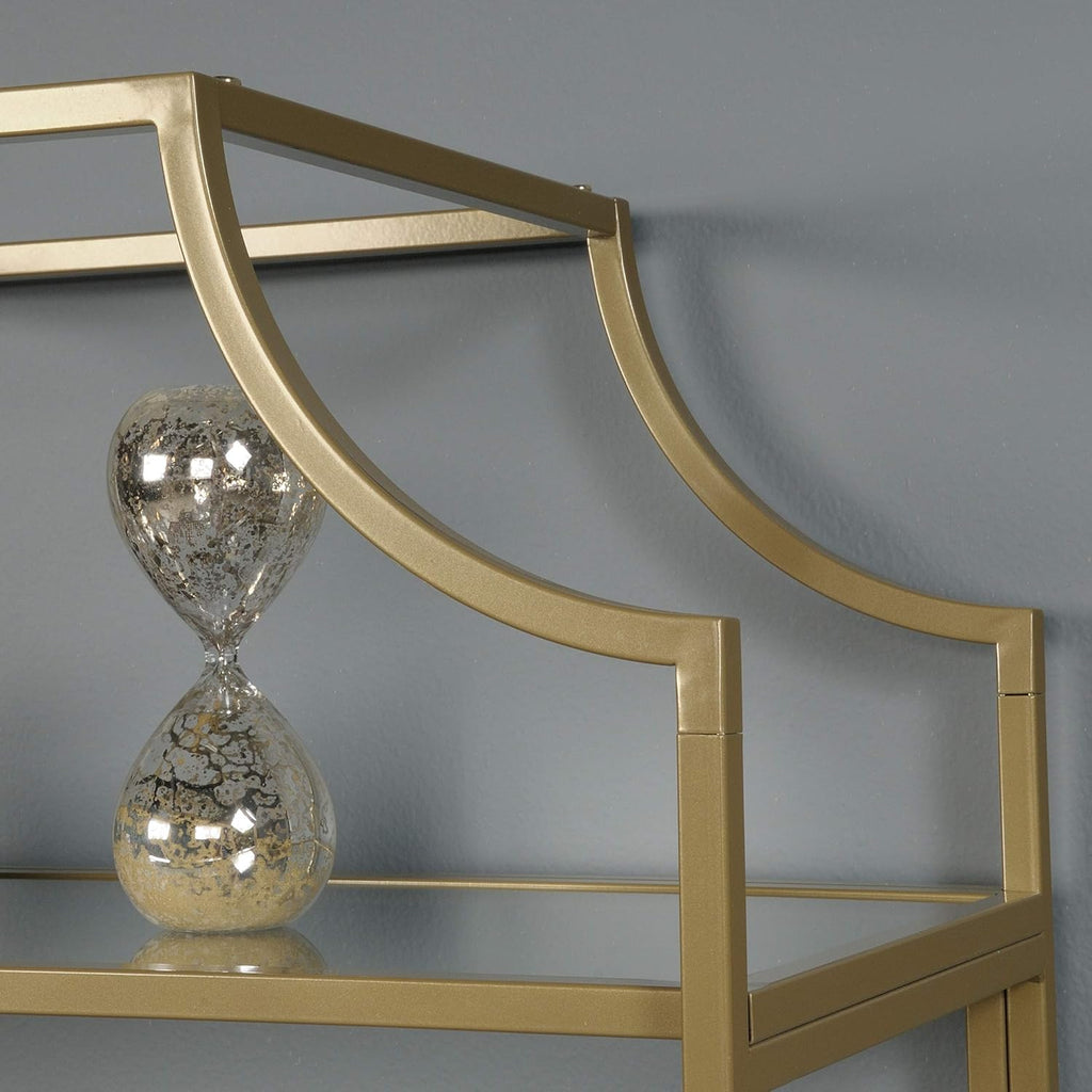 Satin Gold Bookcase K753918