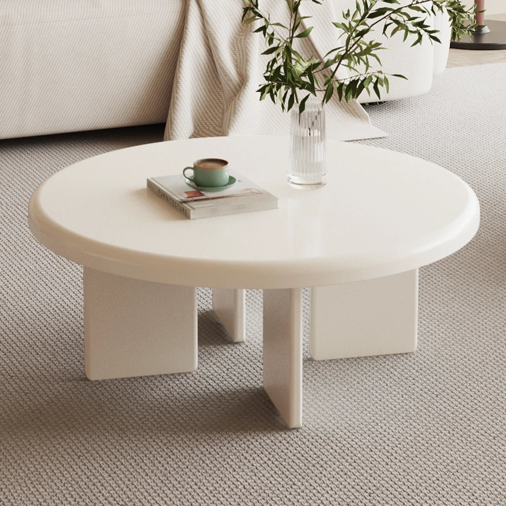 White Round Coffee Table T96864