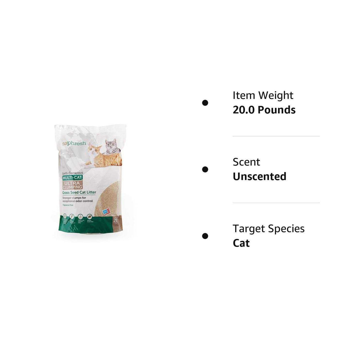 Unscented Grass Seed Cat Litter M14743