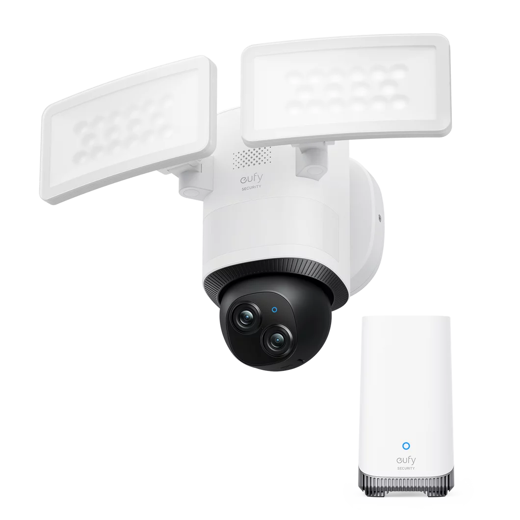 Dual Camera Floodlight Camera with 360° Pan and Tilt H102